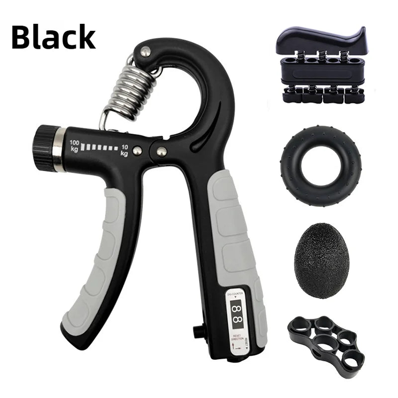 Adjustable Grip Strength Trainer, Single or 5 Pack