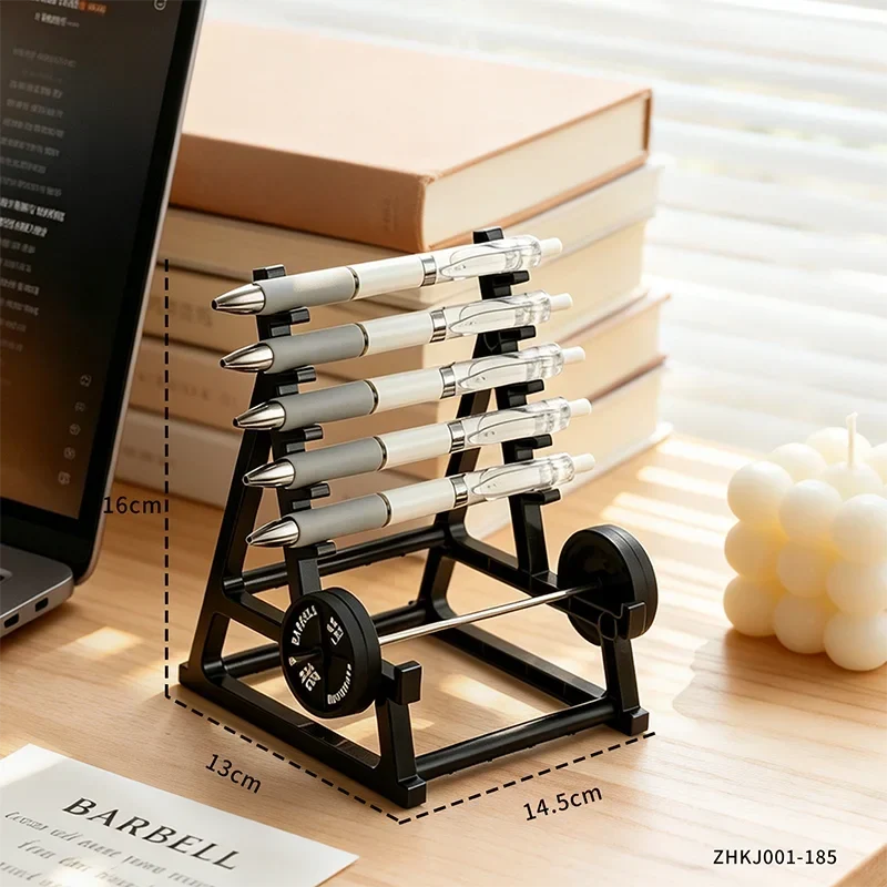 Barbell Pen Holder, Iron, Multiple Designs