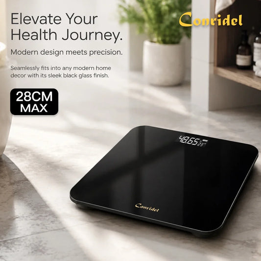 Digital Bathroom Scale, 28 cm, 200 kg Capacity