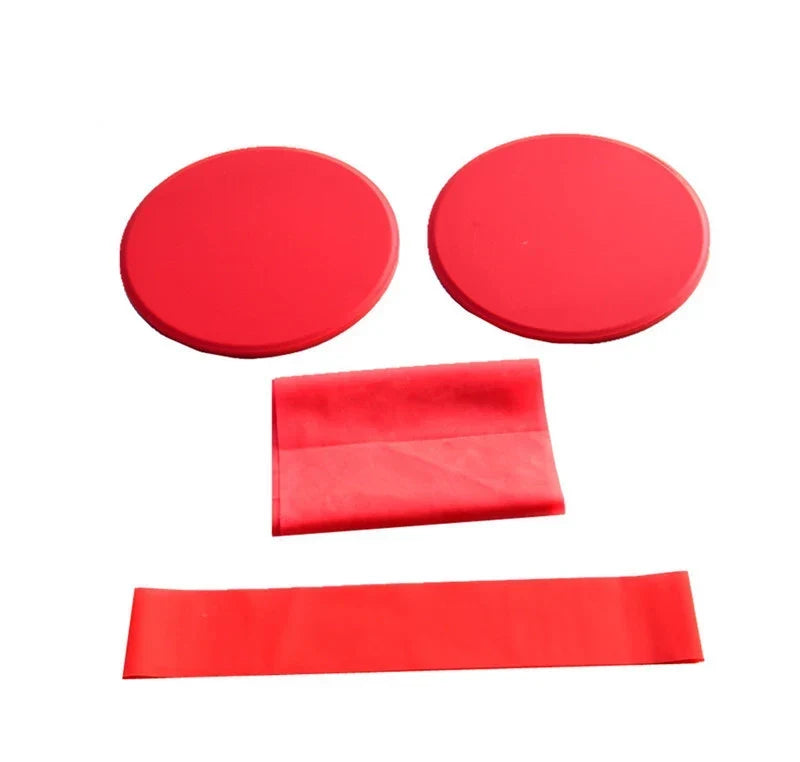 طقم أقراص انزلاقية وحبال مقاومة مكون من ثلاث قطع