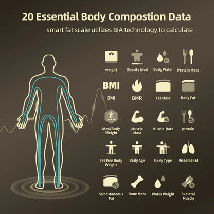 ميزان تحليل مكونات الجسم بثمانية أقطاب، 300 × 300 مم