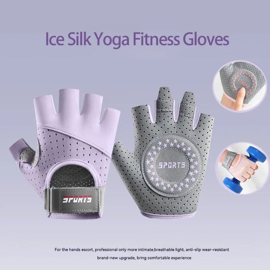Breathable Ice Silk Training Gloves, Sizes S to L